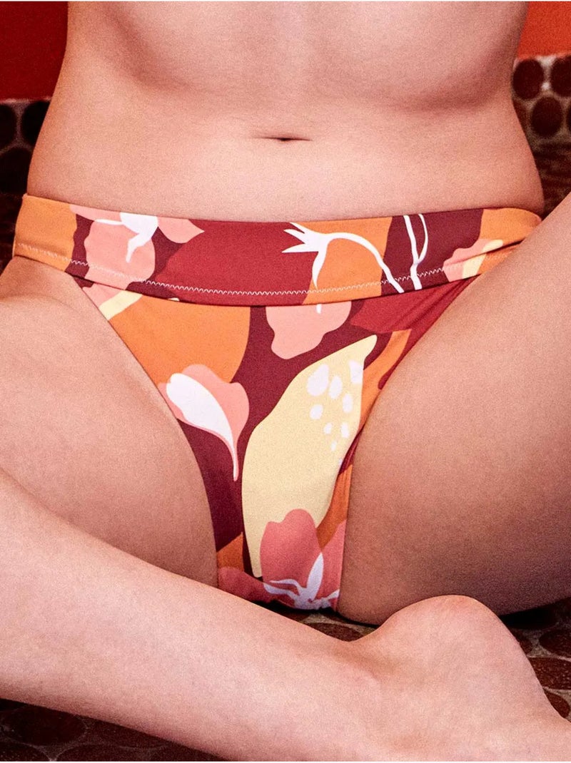 Braga bikini clásica con banda en cintura estampado geómetrico Multicolor - Kiabi