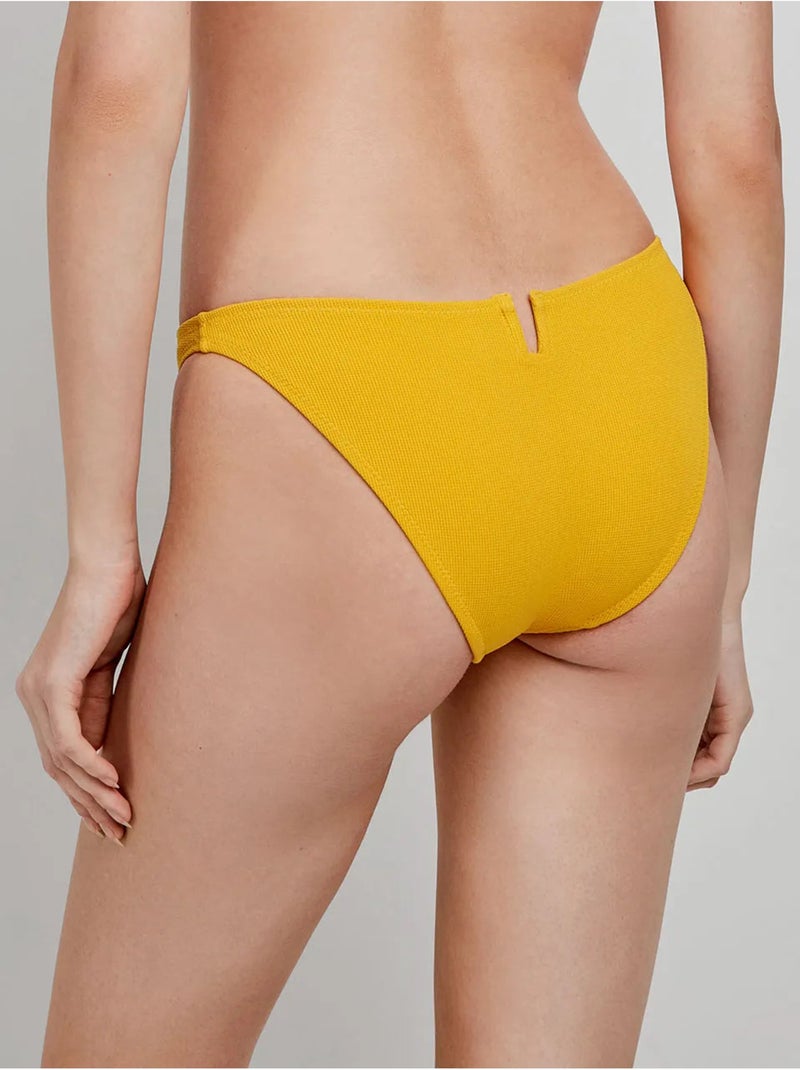 Braga bikini clásica con detalle de abertura en parte trasera Amarillo - Kiabi