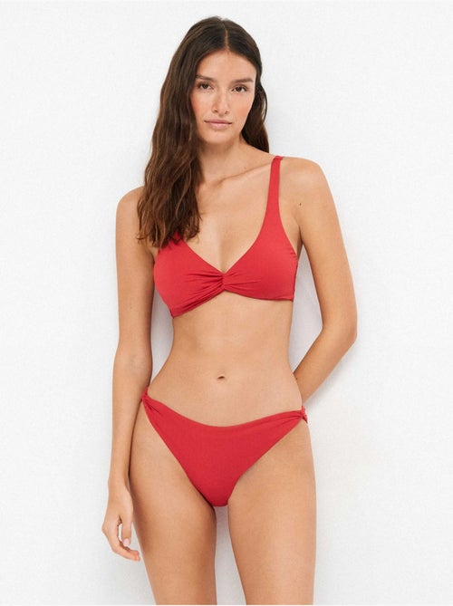 Braga bikini clásica con detalle de nudo en laterales - Kiabi Braga bikini clásica con detalle de nudo en laterales - Kiabi