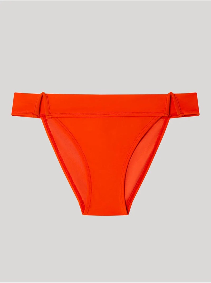 Braga bikini clásica con detalle de v en laterales Naranja - Kiabi