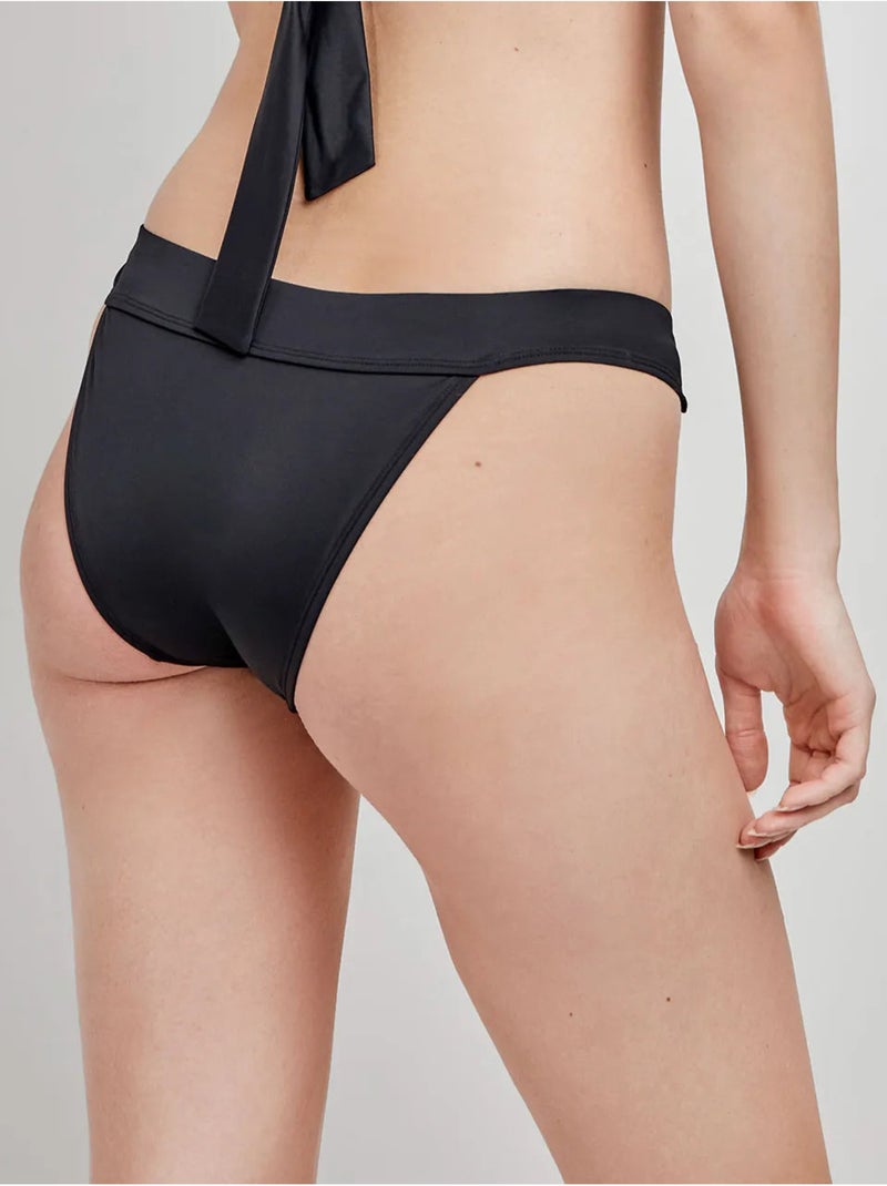 Braga bikini clásica con detalle de v en laterales Negro - Kiabi