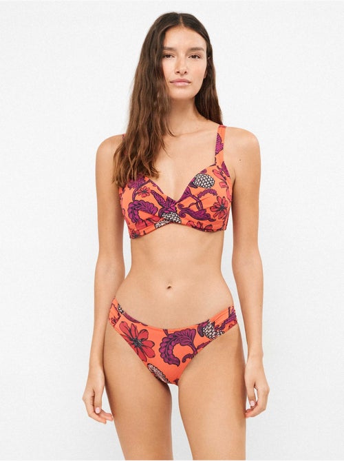 Braga bikini clásica con frunces laterales - Kiabi Braga bikini clásica con frunces laterales - Kiabi