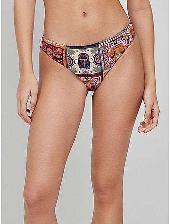 Braga bikini clásica con refuerzo interior y estampado del zodíaco
