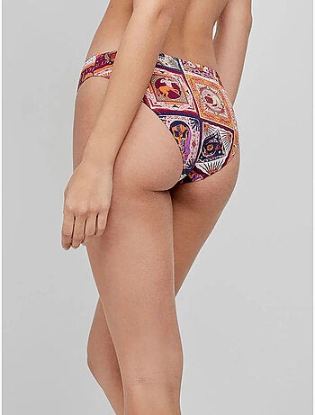 Braga bikini clásica con refuerzo interior y estampado del zodíaco