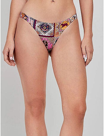 Braga bikini clásica con refuerzo interior y estampado del zodíaco