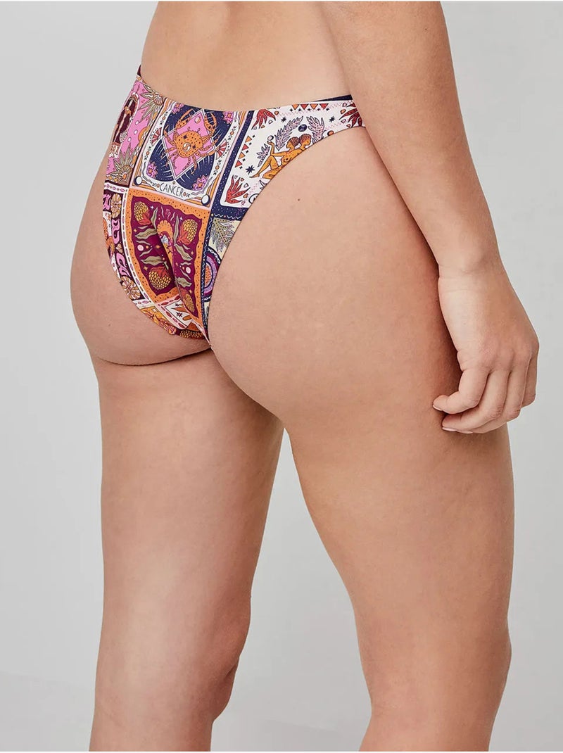 Braga bikini clásica con refuerzo interior y estampado del zodíaco Multicolor - Kiabi
