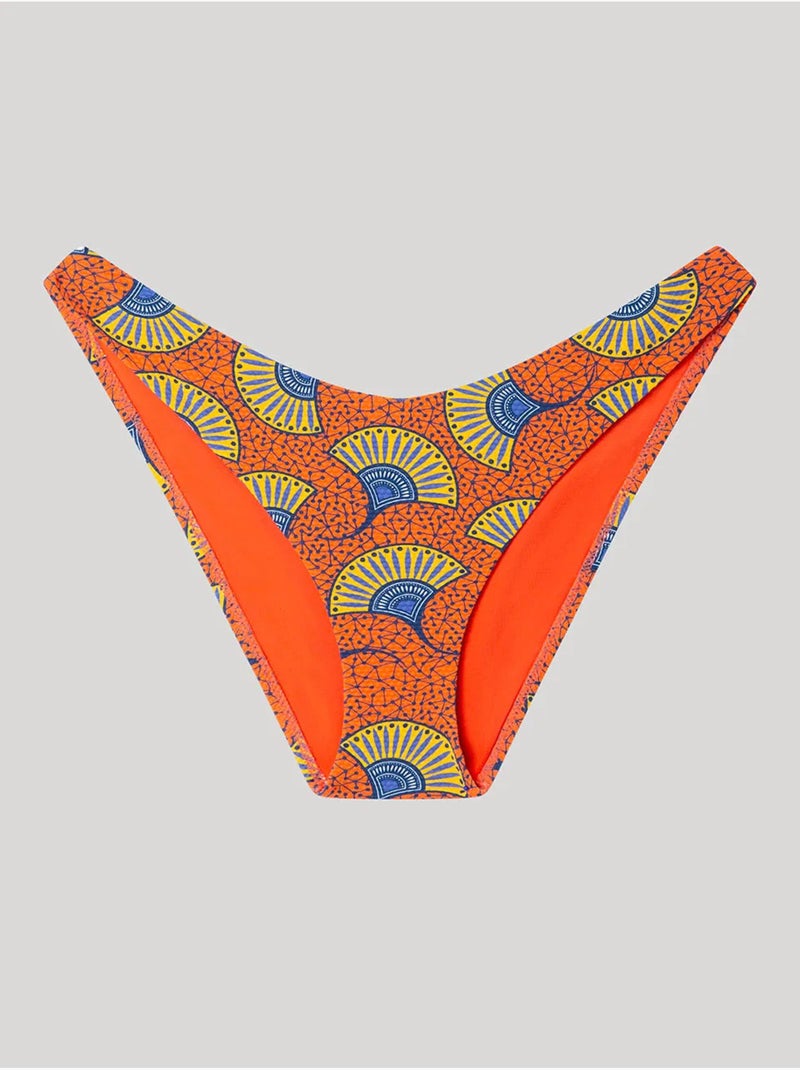 Braga bikini clásica corte en v, en tejido estampado Multicolor - Kiabi