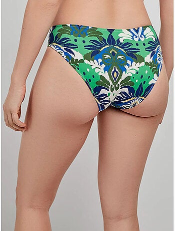 Braga bikini clásica de cintura alta con estampado tribal