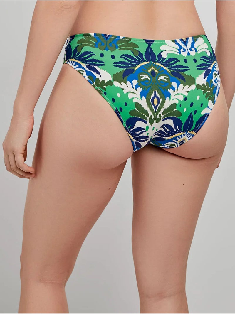 Braga bikini clásica de cintura alta con estampado tribal Multicolor - Kiabi