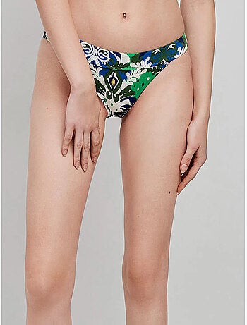 Braga bikini clásica de cintura ancha y estampado tribal