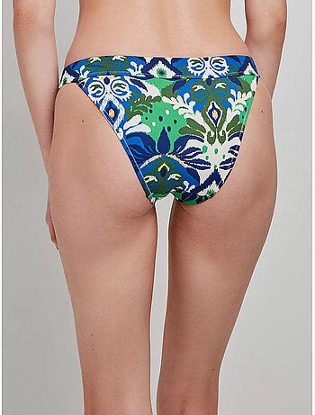 Braga bikini clásica de cintura ancha y estampado tribal