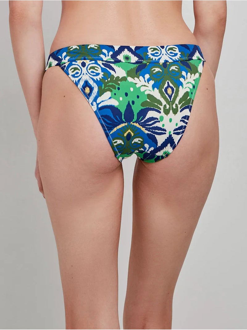 Braga bikini clásica de cintura ancha y estampado tribal Multicolor - Kiabi