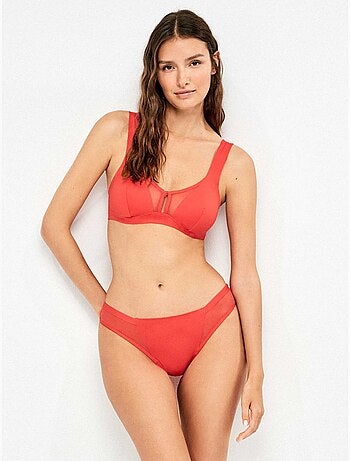 Braga bikini clásica efecto moldeador en tejido high tech
