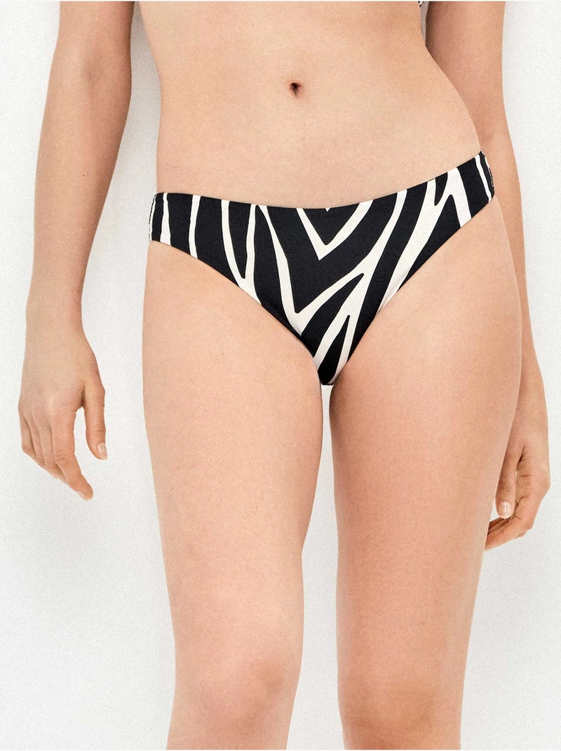 Braga bikini clásica en animal print cebra Multicolor - Kiabi
