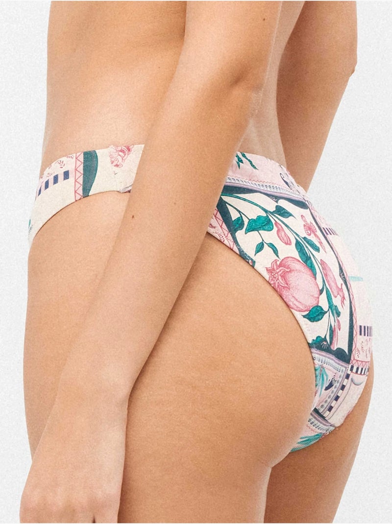 Braga bikini clásica estampada con acabado brillante Multicolor - Kiabi