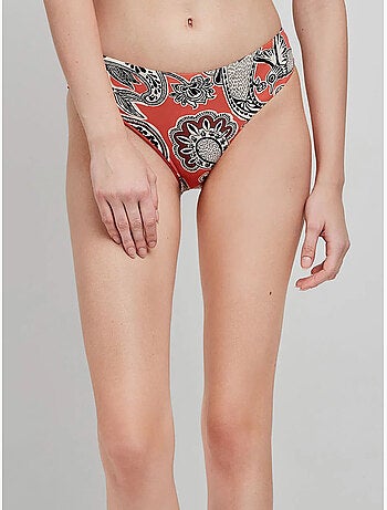 Braga bikini clásica estampada con costuras invisibles