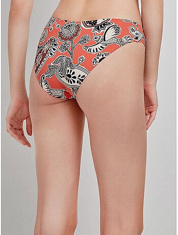 Braga bikini clásica estampada con costuras invisibles
