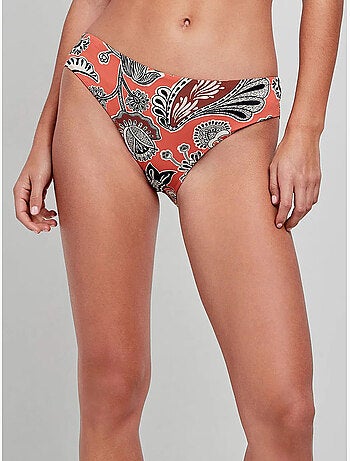 Braga bikini clásica estampada con costuras invisibles