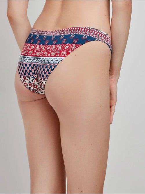 Braga bikini clásica reversible con estampado étnico - Kiabi Braga bikini clásica reversible con estampado étnico - Kiabi
