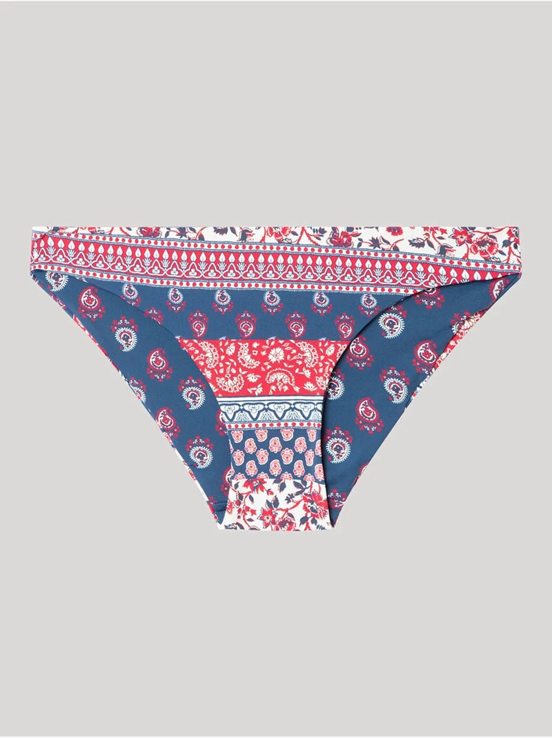 Braga bikini clásica reversible con estampado étnico Multicolor - Kiabi