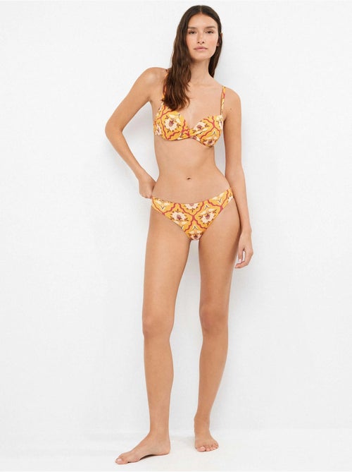 Braga bikini clásica reversible en tejido estampado - Kiabi Braga bikini clásica reversible en tejido estampado - Kiabi
