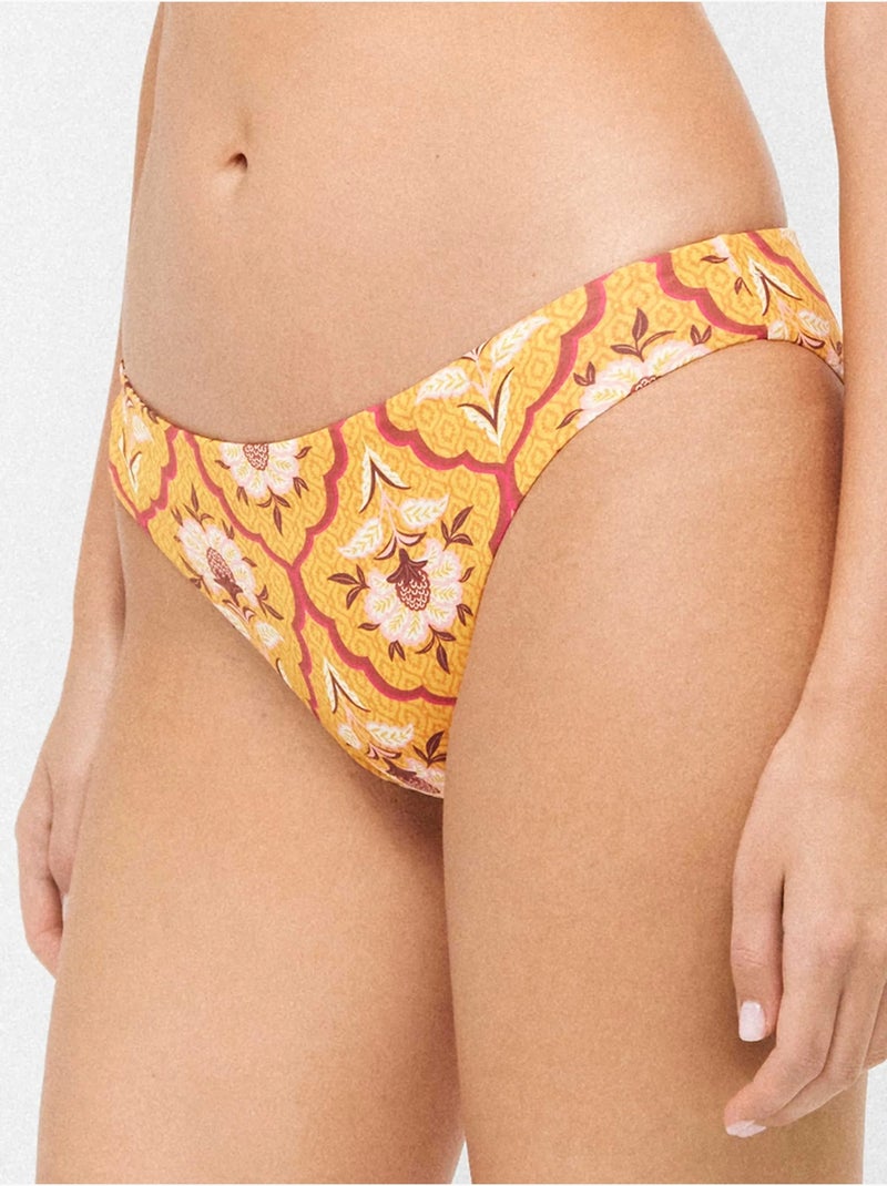 Braga bikini clásica reversible en tejido estampado Multicolor - Kiabi