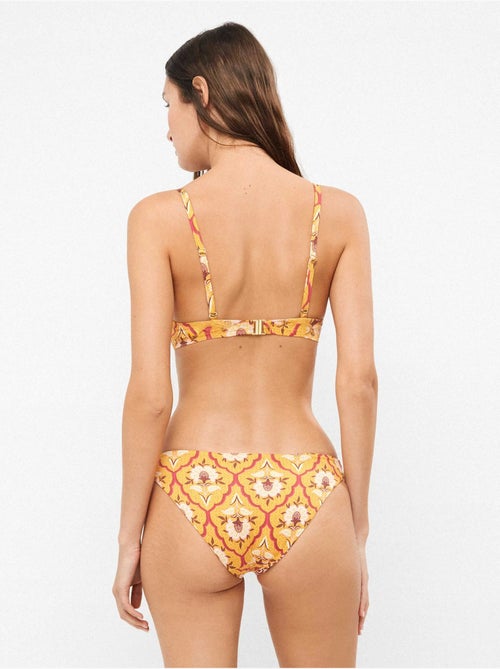 Braga bikini clásica reversible en tejido estampado - Kiabi Braga bikini clásica reversible en tejido estampado - Kiabi