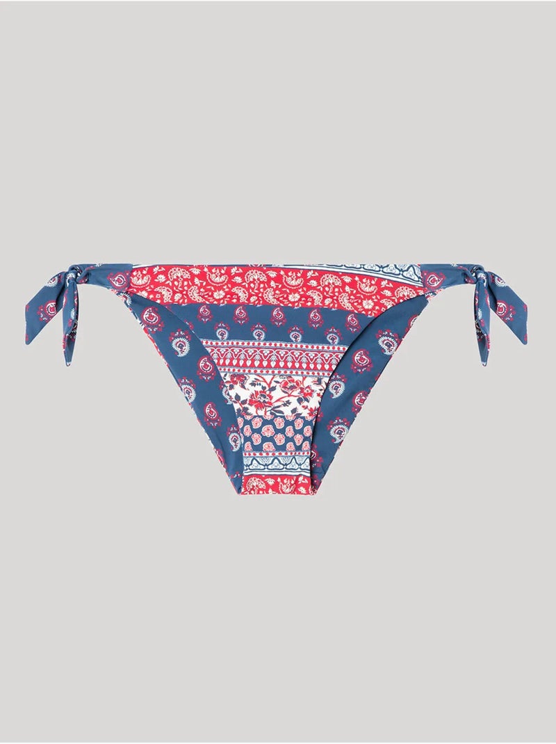 Braga bikini clásica reversible y ajustable con estampado étnico Multicolor - Kiabi
