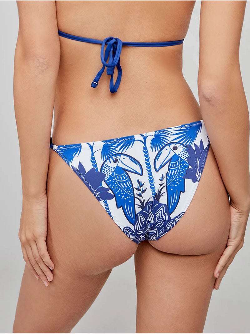 Braga bikini estampada ajustable con lazo en laterales Multicolor - Kiabi