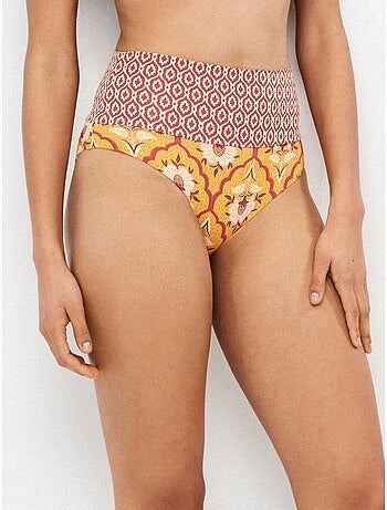 Braga bikini multiposición doble estampado