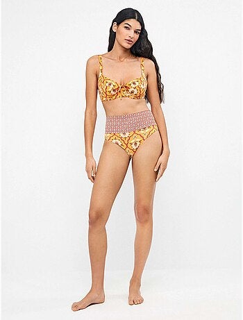 Braga bikini multiposición doble estampado