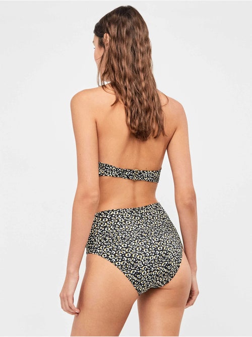 Braga bikini multiposición en tejido estampado animal print - Kiabi Braga bikini multiposición en tejido estampado animal print - Kiabi