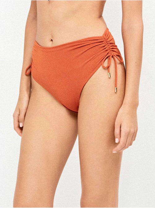 Braga bikini regulable en tejido piqué con acabado brillante - Kiabi Braga bikini regulable en tejido piqué con acabado brillante - Kiabi