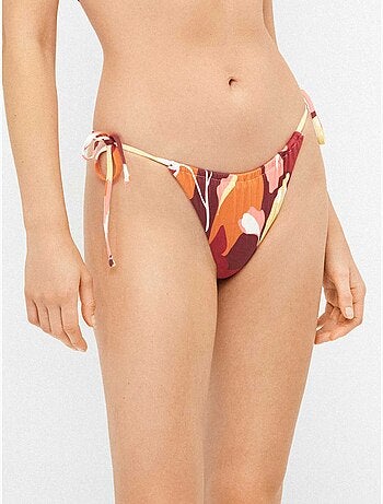 Braga bikini tiras ajustable estampado geométrico