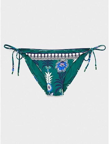 Braga bikini tiras ajustable estampado tropical