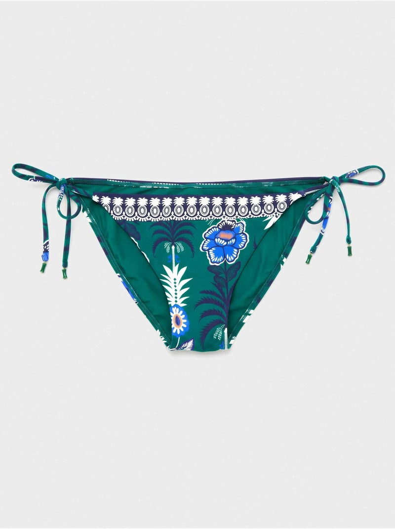 Braga bikini tiras ajustable estampado tropical Multicolor - Kiabi