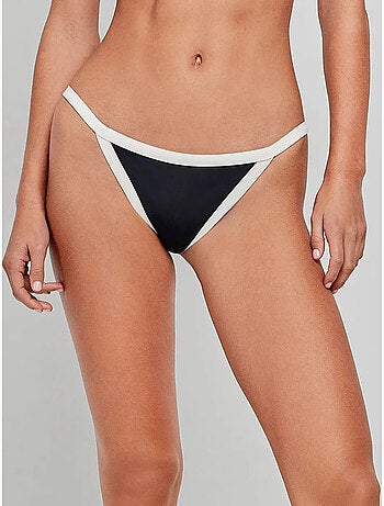 Braga bikini tiras bicolor con vivos a contraste