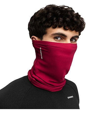 Braga cuello ciclismo hombre y mujer nw shield burgundy