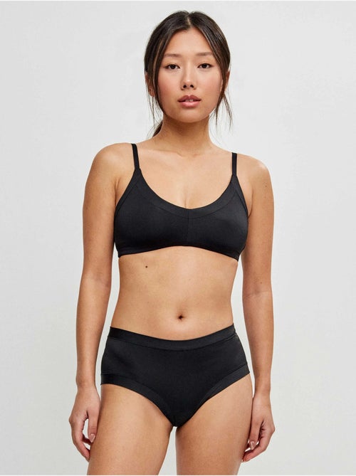 Braga culotte de microfibra con higi?nico 100% algod?n - Kiabi Braga culotte de microfibra con higi?nico 100% algod?n - Kiabi