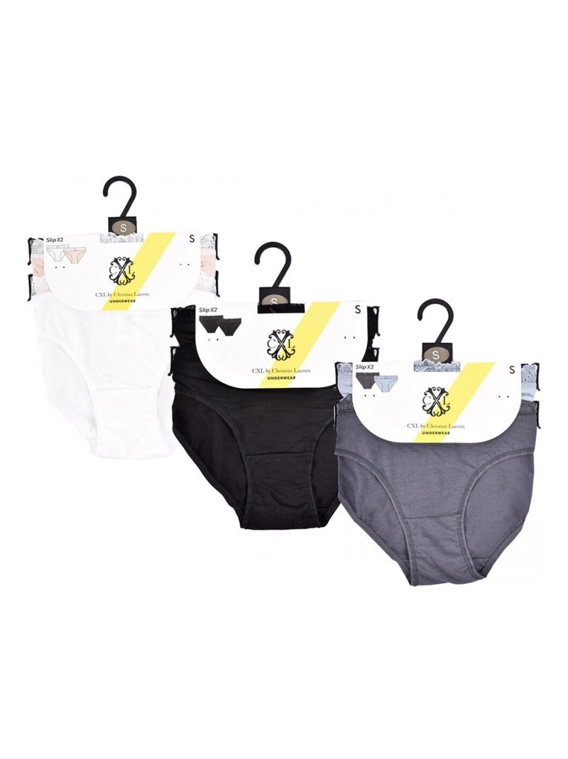 Braga CXL BY LACROIX X6 - Pack de 6 Negro Rosa claro Azul - Kiabi