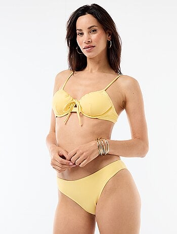 Braga de baño con estampado de vichy