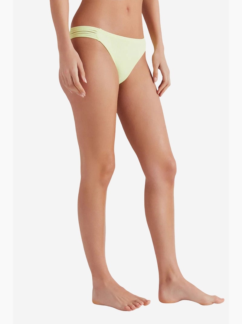Braga de bikini acanalada basic chic penti Verde tilo - Kiabi