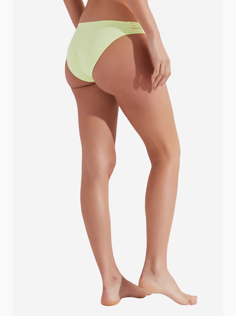 Braga de bikini acanalada basic chic penti Verde tilo - Kiabi