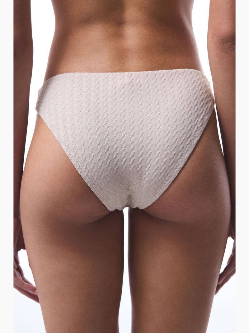 Braga de bikini alive high leg penti Blanco roto - Kiabi