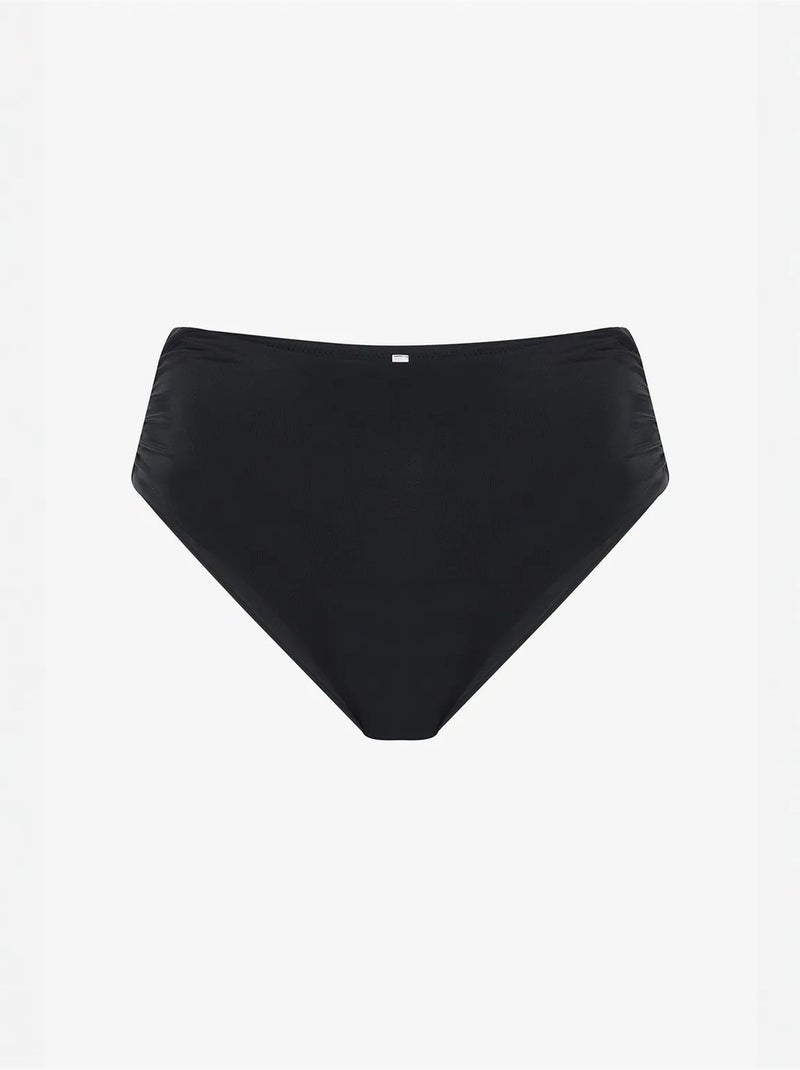 Braga de bikini alta fruncida penti Negro - Kiabi