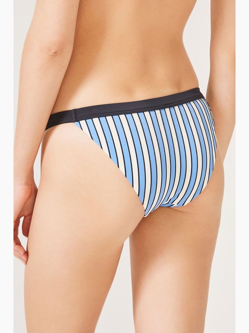 Braga de bikini band super penti Blanco Azul Negro - Kiabi