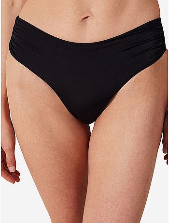 Braga de bikini basic de tiro alto con frunces penti