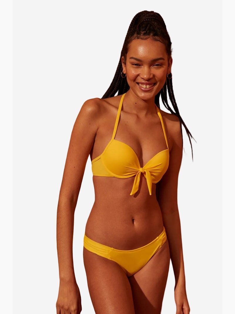 Braga de bikini basic hipkini penti Amarillo limón - Kiabi