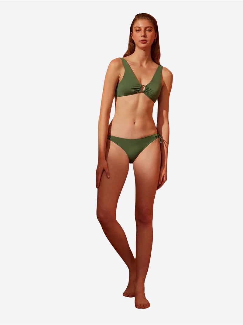 Braga de bikini basic ring penti Verde caqui - Kiabi