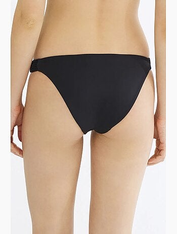 Braga de bikini básica con detalles de macramé en los bordes penti